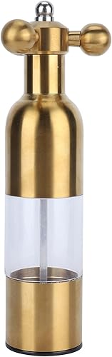 Molinillo de pimienta, molinillo de sal de acero inoxidable, molinillo manual de pimienta negra y sal marina con grosor variable para cocina, uso en