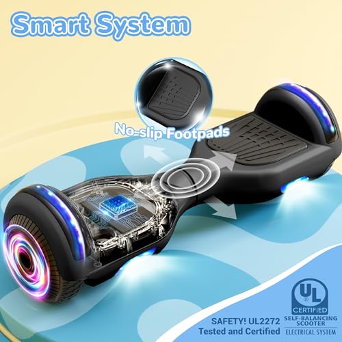 Image of SISIGAD Scooter, 6.5 inch Flash Wheels & Corlorful LED Lights, All for Girls Boys Kids Ages 6+