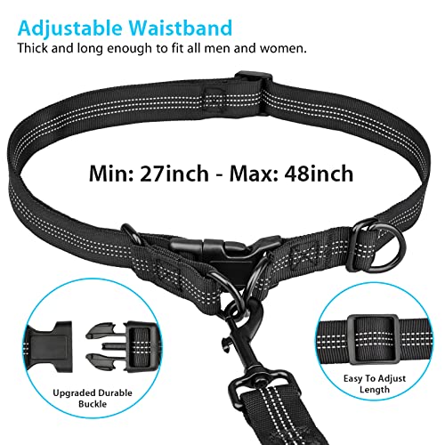 Hands-Free-Dog-Running-Leash-with-Adjustable-Waist-Belt-Dual-Handle-Elastic-Bungees-Retractable-Rope-for-Medium-and-Large-Dogs-Reflective-Stitches-for-Walking-Hiking-Biking - Cucciolini Doodles   Hands-Free-Dog-Running-Leash-with-Adjustable-Waist-Belt-Dual-Handle-Elastic-Bungees-Retractable-Rope-for-Medium-and-Large-Dogs-Reflective-Stitches-for-Walking-Hiking-Biking