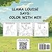 Llama Louise Says: Color With Me