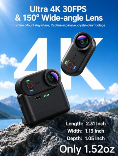 4K Waterproof Mini Action Camera