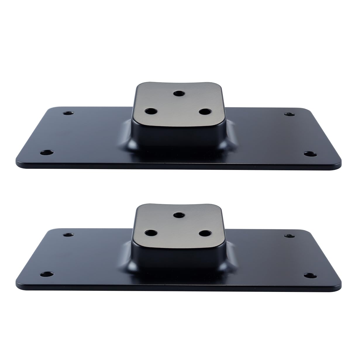 Supporto per Targa Pieghevole per Moto a 3 Fori per Modelli con bullone a 3 Fori 1973 Plus in Acciaio e Gomma Nera