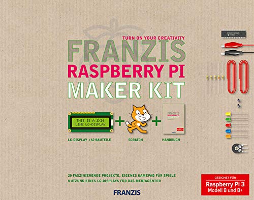 FRANZIS Raspberry Pi Maker Kit: 20 Faszinierende Projekte, eigenes Gamepad für Spiele. Geeignet fü FRANZIS Raspberry Pi Maker Kit: 20 Faszinierende Projekte, eigenes Gamepad für Spiele. Geeignet fü