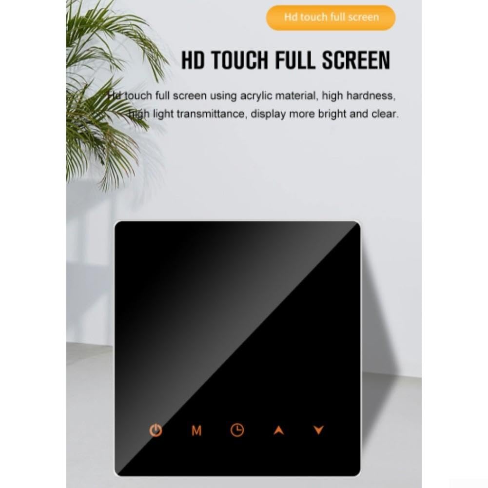 Thermostat Numérique pour tuya pour Chauffage au pour sol - Écran LCD Tactile Rétroéclairé Contrôle Vocal pour alexa Google Home Précision ±1°C 86x86mm(Electric heating)