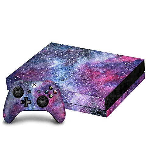 Skin Vinyle Galaxie pour Console Xbox One X et Manettes par Head Case Designs