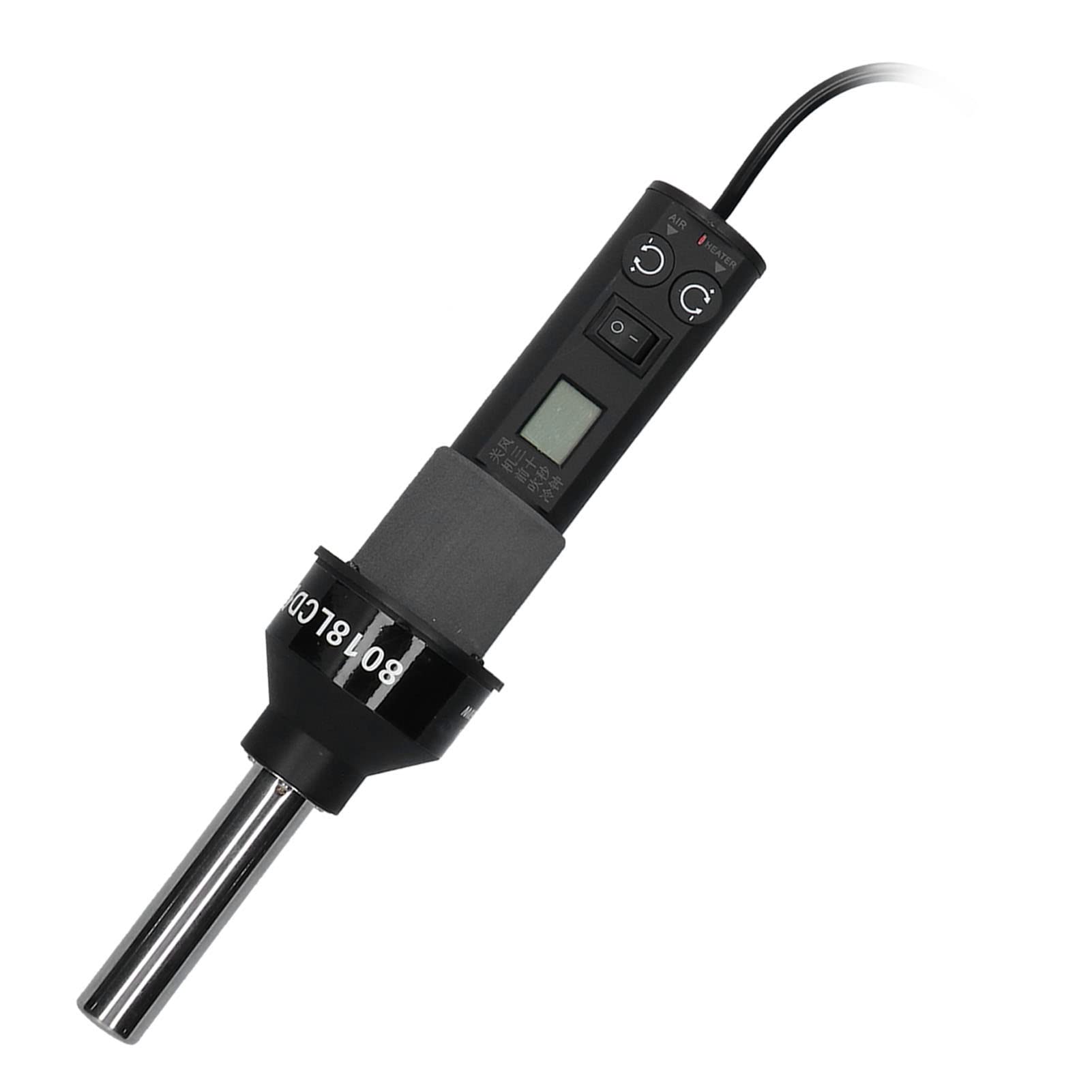 Pistolet na gorącą wiatrówkę, Przenośna Opalarka 450 W, Przenośna Opalarka z Cyfrowym Wyświetlaczem LED, Elektronicznie Regulowana Temperatura Kontrolowana, Opalarki Elektryczne
