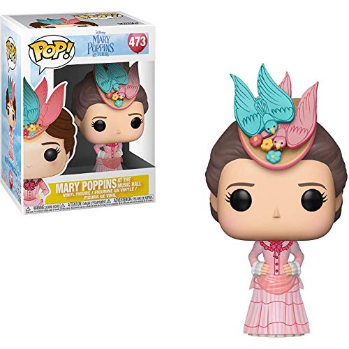 Funko Mary Poppins at The Music Hall: Mary Poppins x POP! Disney Vinyl Figure & 1 POP! Compatible PET Plastic Graphical Protector Bundle [#473 / 34857...