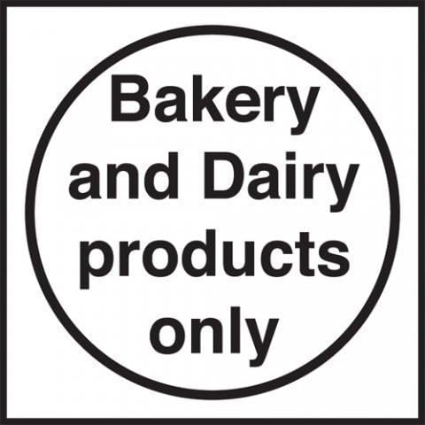 Bakery and Dairy products only. S/A