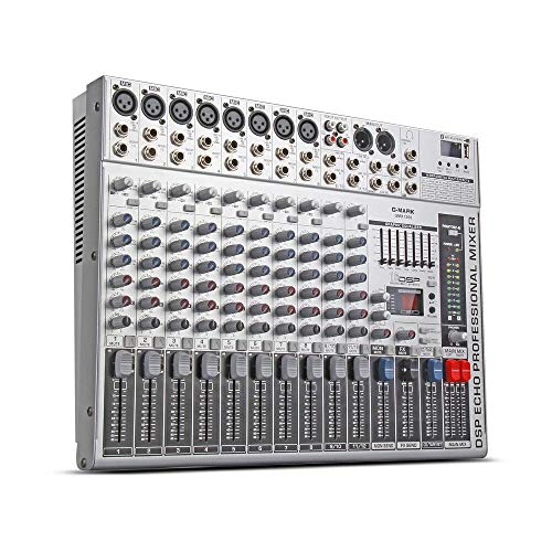 G-MARK GMX1200 Professional audio mixer micriophone console dj Music Studio 12 channels 8