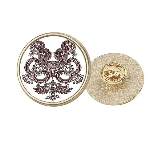 Broche à clip fleur dorée pour sublimer une veste de tailleur au bureau
