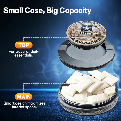 Image of Metal Can | Metal Container | Pouch Container | Small Storage Tin (U.S ARMY)