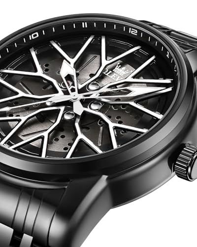 Image of OLEVS Watches for Men Luxury Dress Wirst Watch 42MM Large Dial Stainless Steel Waterproof Luminous Watch Gift