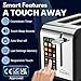 Smart 2 Slice Toaster with Touchscreen Control, Wide Slots, Extra Lift, Defrost & Timer, 880W, Matt Black & Silver Stainless Steel