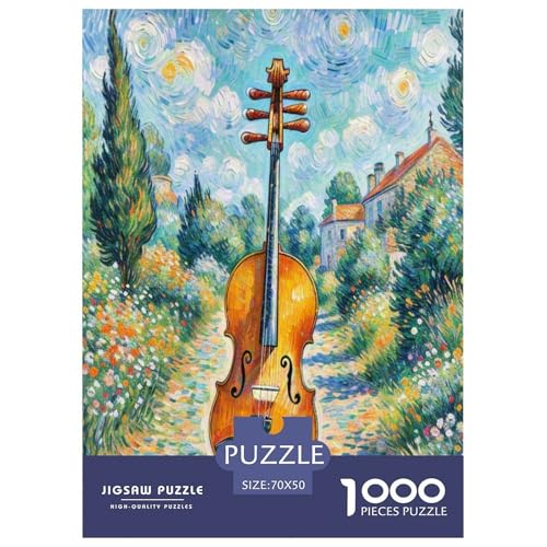 Rompecabezas imposible Erhu 1000 piezas, juego de entretenimiento creativo de 70x50cm