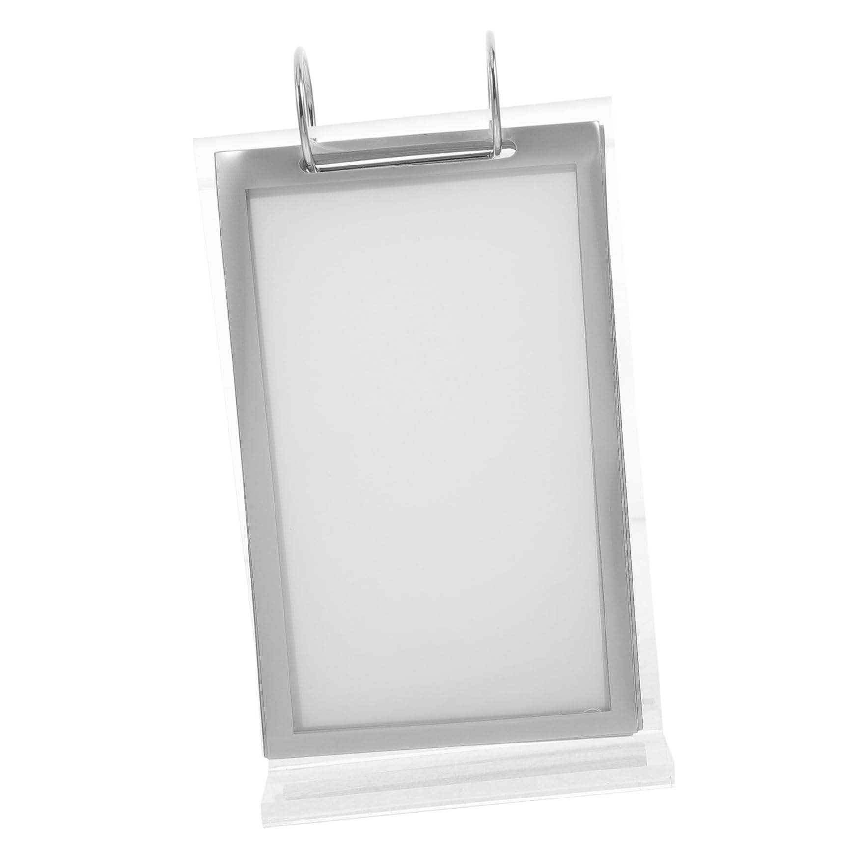 5piezas Soporte De Exhibición De Menú Transparente Con Base Soporte De Letreros Para Restaurantes Para Mostrar Información Mesas y Exposiciones