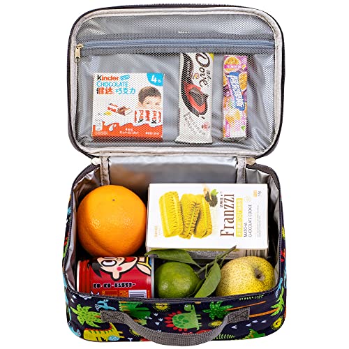 Lunch Bag Kid,Dinosaur Lunch Box For Kids Boys Insulated Lunch Bag For Toddler,Reusable Lunch Bag With Waterproof Liner,Soft Lining Keeps Food Fresh In School Lunchboxes，Small Portable Lunch Bag #TOP3