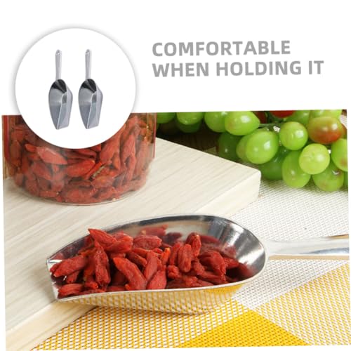 VOSAREA 2pcs Multi-functional Aluminum Alloy Ice Shovel for Supermarket and Bar Use Square Mouth Ice Scoop for Home and Drinks - Image 8