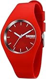 Casual Simple Style Silicone Strap Women Men Sports Watches 30M Waterproof