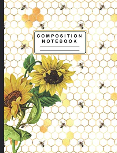 Sunflower Composition Notebook: College Ruled Composition Notebook For Students And Teachers.