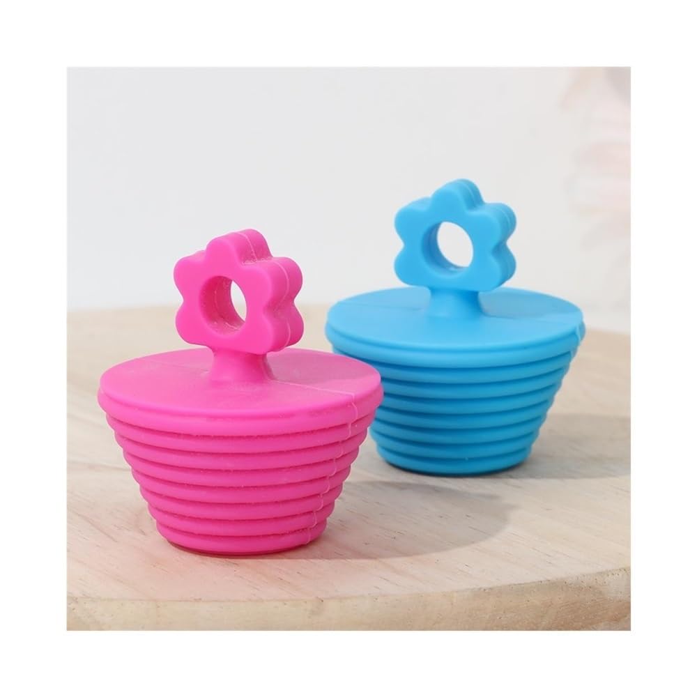 Tappo di scarico universale in silicone per vasca da bagno, doccia, vasca da bagno, lavello, accessori da bagno (grigio, 4 pezzi)