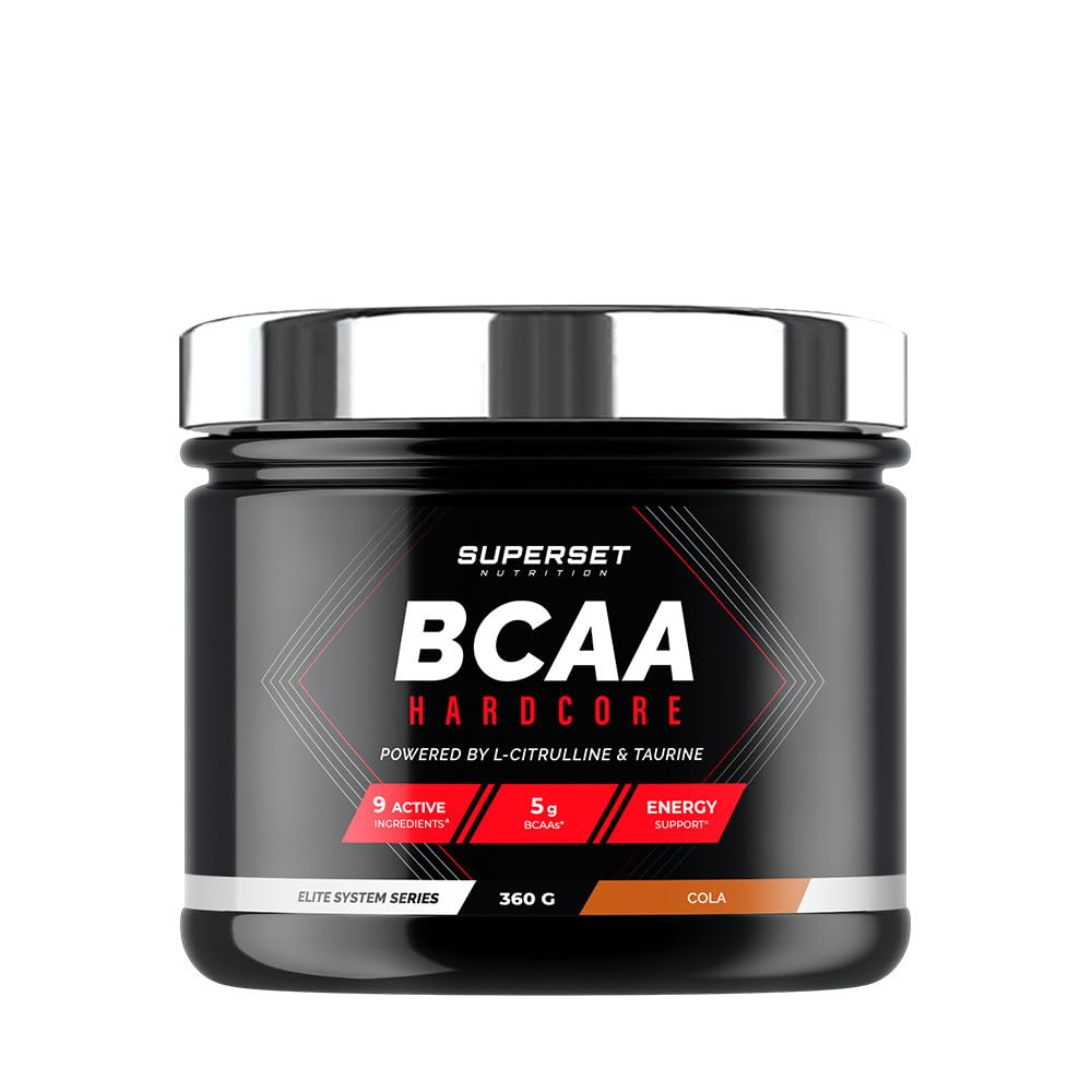 Superset Nutrition | Programme Galbe Musculaire - 100% Whey Proteine Advanced 900g Cookies - Bcaa Hardcore Cola | Permet d'obtenir un physique galbé et tonique en 4 semaines.