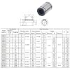 4PCS LM8UU Linear Bearings LM12LUU LM4UU LM5UU LM6UU LM10LUU LM12UU LM13UU LM16UU LM20UU Linear Bushing 8mm Shaft Parts(LM4UU)