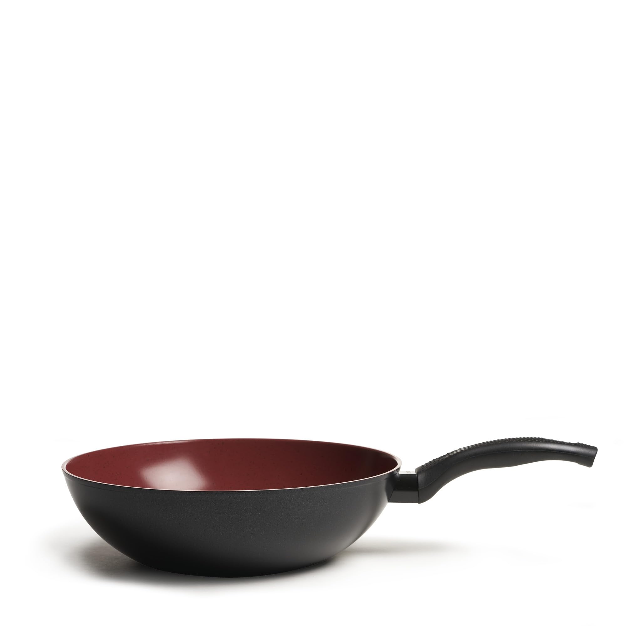 CLASSE ITALY, Linea TUSCANY, Wok cm 30 - Antiaderente naturale a 5 strati, alta resistenza, senza PTFE, PFOA, PIOMBO, CADMIO, per Induzione e Fiamma