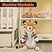 Attatoy Regit The Plush Tiger Toy, 17-Inch Tall Striped Sitting Tiger Stuffed Animal