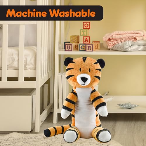 Image of Attatoy Regit the Plush Tiger Toy, 17-Inch Tall Striped Sitting Tiger Stuffed Animal