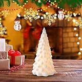 Yumneo Light Up Ceramic Christmas Tree - Christmas Tree with Lights - Artificial Table Top Decorations, Unique Ceramic Ornament for Countertop Mantle Windowsill - Image 2