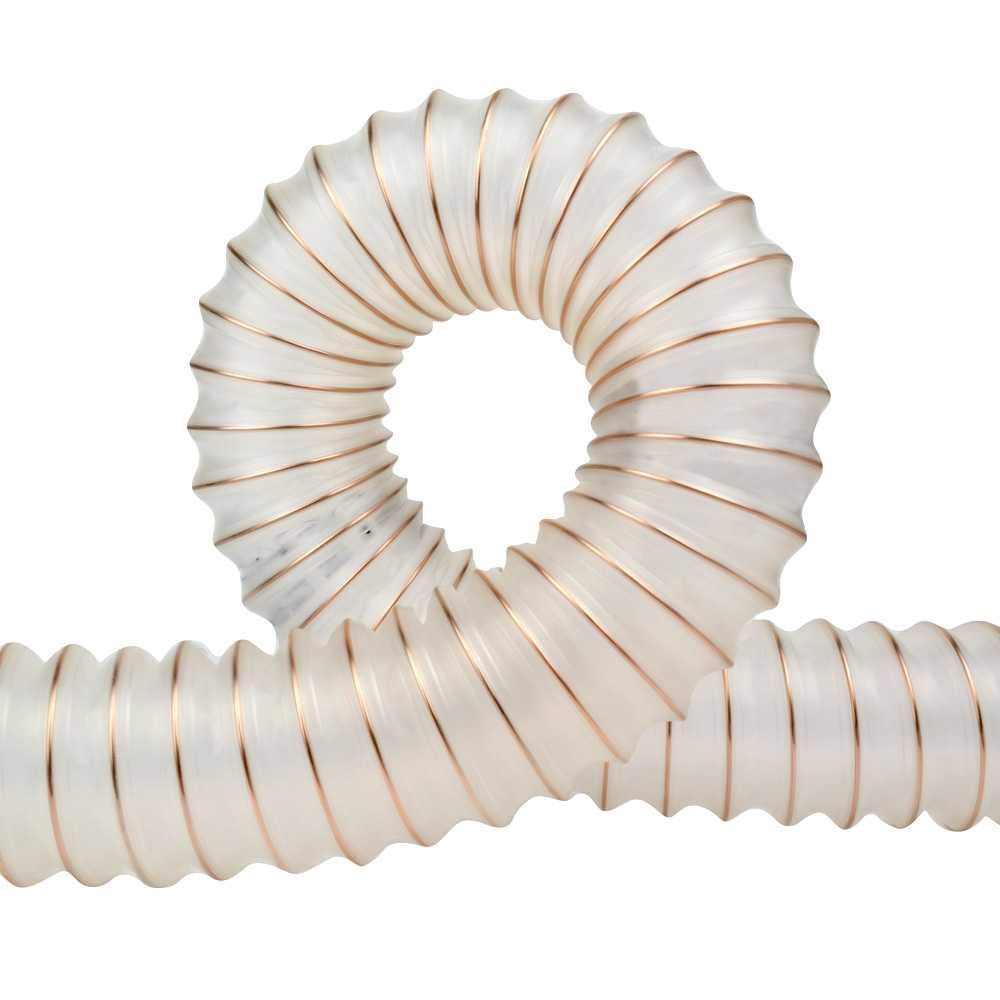 PURTON-SL 120mm, vendu au mètre - tuyau d'aspiration super léger pour systèmes d'aspiration, poussière de bois, copeaux de bois, antistatique, ignifuge