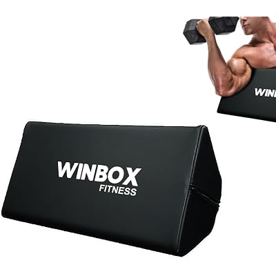 Preacher Pad, Seated Arm Blaster for Biceps, Preacher Curls for Arms, Bicep Curl Support Isolator and Weight Lifting Workout Equipment