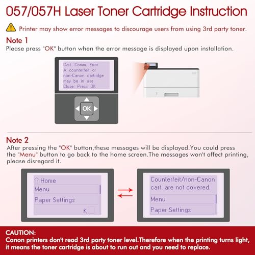 Image of 057H Black High Yield Toner Cartridge 057 MF445Dw MF455Dw 4-Pack