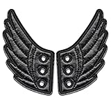 2 Pcs Shoe Wings Shoe Wings Accessory for Boys and girls, milekeer Shoe Accessory Decoration Great for Skates Sneakers Canvas Roller Shoes,Black