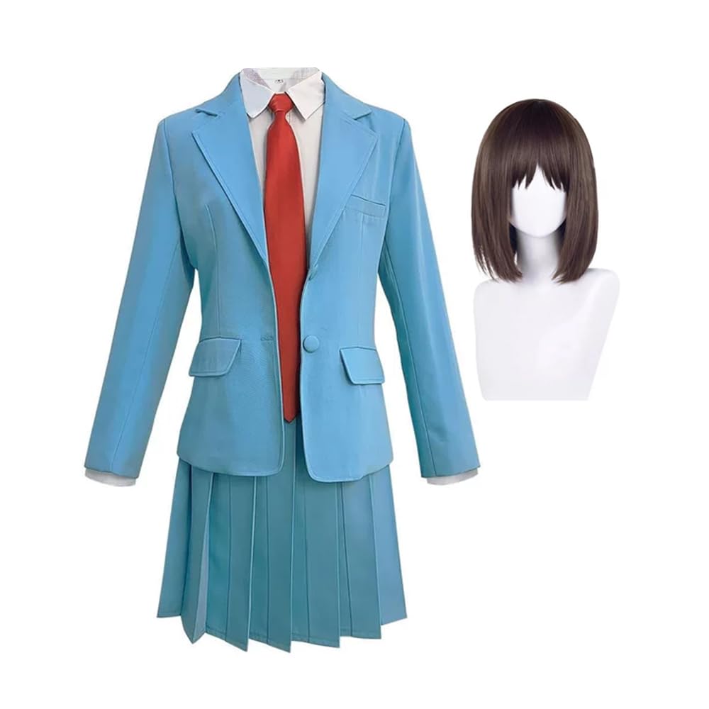 Sousuke Shima kostium cosplay, anime, niebieski, mundurek szkolny, kostium Mitsumi Iwakura, cosplay, stroje na Halloween, Boże Narodzenie, odgrywanie ról, przebranie