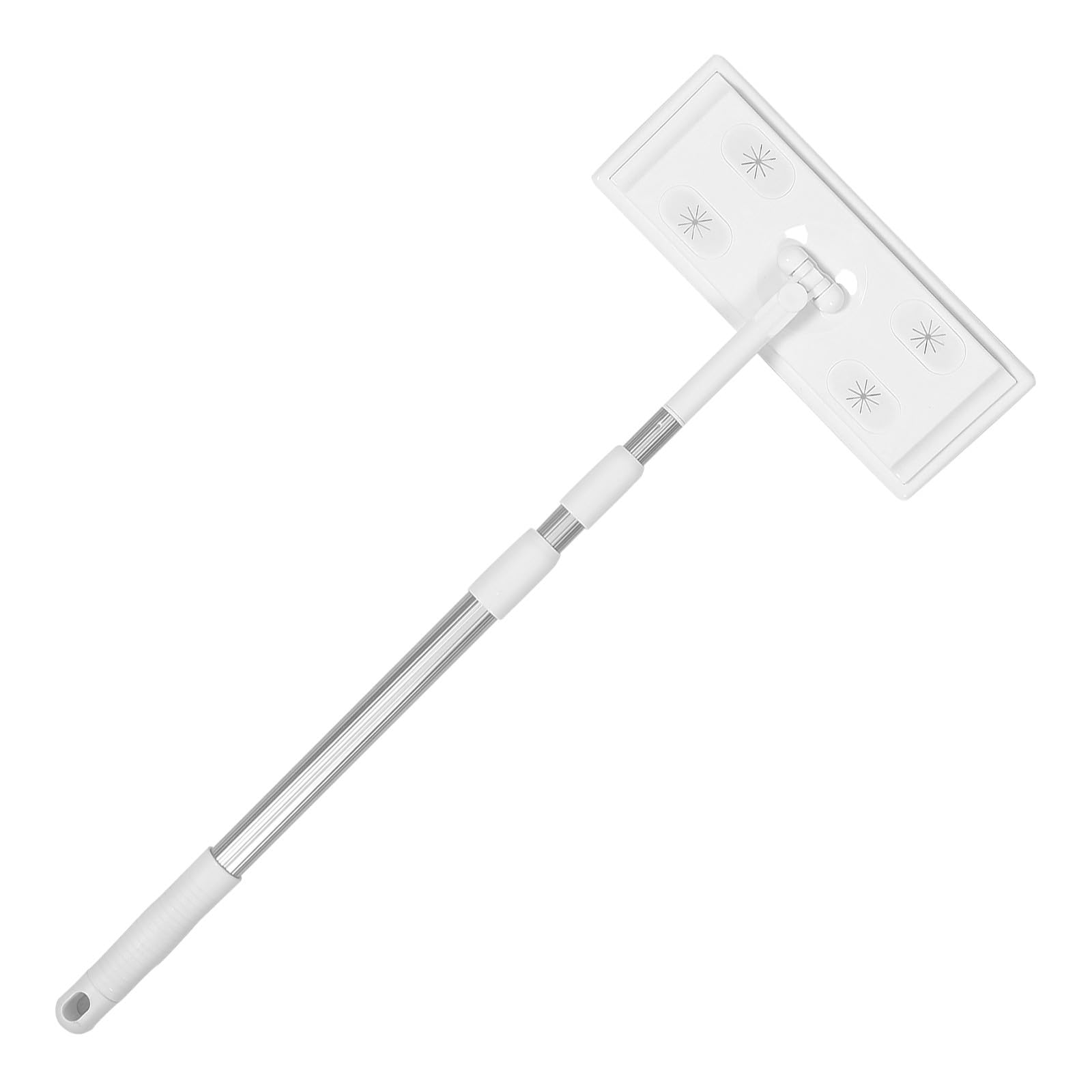 TOYANDONA Trapeador Electrostático Herramienta de Limpieza Hogar Varilla Telescópica de 3 Secciones y Rotación Completa Microfibra y Aleación de Aluminio
