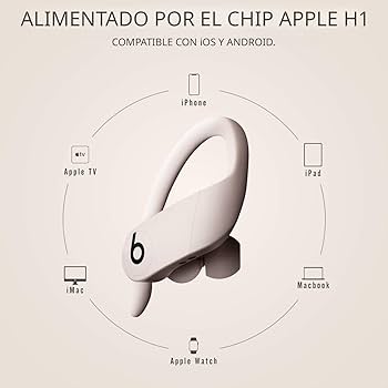 Amazon.com: Beats PowerBeats Pro - Auriculares inalámbricos Apple H1, auriculares Bluetooth clase 1, 9 horas de tiempo de escucha, resistentes al sudor, micrófono integrado, color marfil : Celulares y Accesorios