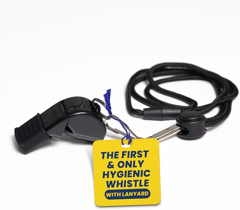 P51 - Coach Whistle - Official Whistle for Sports, Removable Cushioned Mouth Grip, Loud Safety Whistle for Adults with Breakaway L