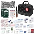 CVLIFE First Aid Kit Survival Emergency Kit IFAK Trauma Kit with MOLLE Pouch, Comprehensive Trauma Care - Ideal for Car, Camping, Hiking, Travel