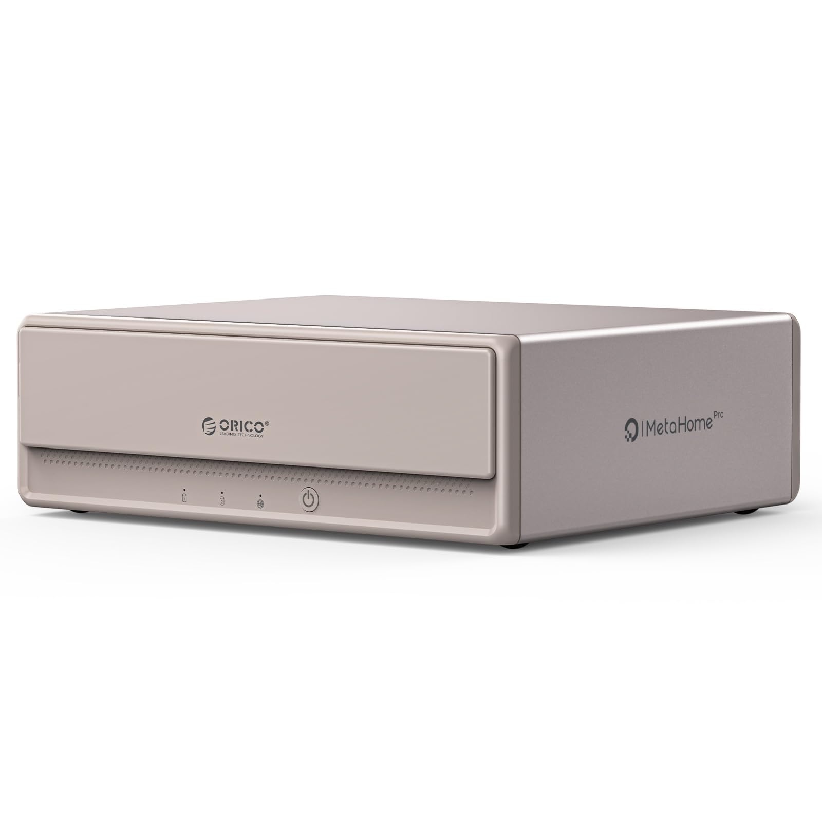 ORICO MetaBox NAS Storage, Remote Access & Link Sharing, 4K Media Library & AI Albums, HDD Slot * 2, M.2 NVMe SSD Slot * 2, 2.5 GbE * 2, Network Attached Storage, HS200Pro - 2 Bay (Diskless