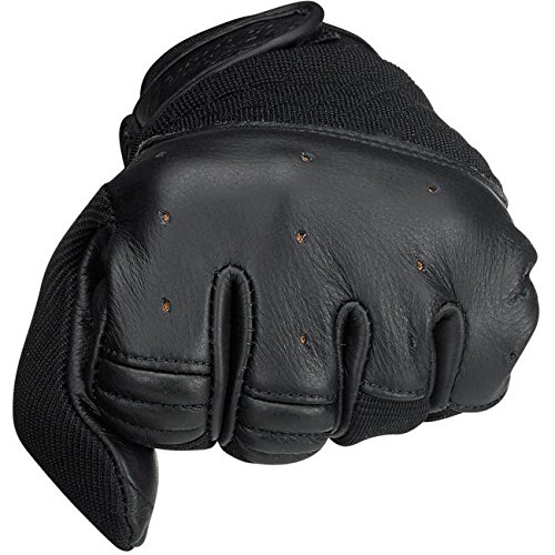 Guanti Gloves Pelle Bantam Total Black Biltwell