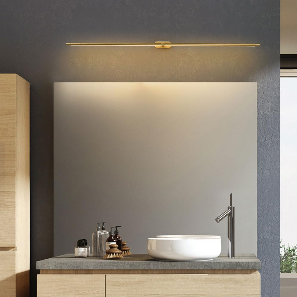 a LED Leggera Lampada Bagno lineare Illuminazione Barra sopra Lo Lampade Moderne Specchio toletta Camera Letto Sconce da Parete per toeletta Luce Bianca Fredda 6000K