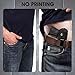 2 Pack ECO Leather Gun Holster for Men and Women, Inside Waistband IWB Holsters for Pistol, Fits Most Midsize/Compact and Sub-Compact Handguns (Large, Right)
