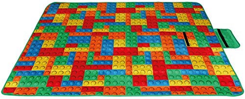 Picknickdecke wasserabw. mit Fotodruck, Auswahl: Größe - 200x150 cm Design - Brick, Stranddecke Kofferraumunterlage Campingdecke