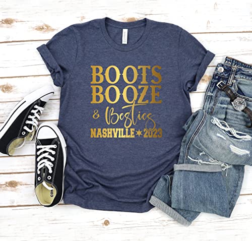 Boots Booze Shirt, Besties Nashville Tee, Nashville Music City 2023, Tennessee Shirt, Vacation Shirt, Nashville Party T-shirt, Group Shirts3