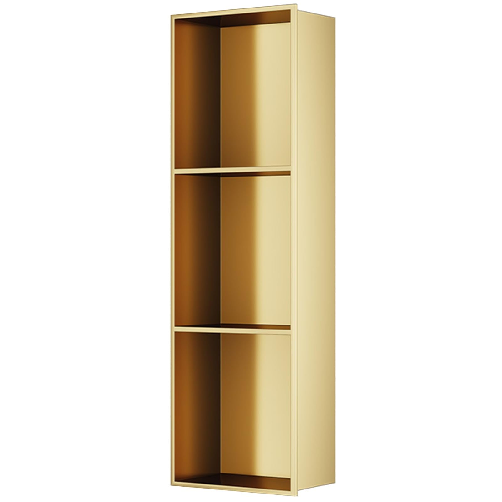 Bathroom Wall Niche Stainless Steel Waterproof Shower Caddy 90x28x12 5CM Embedded Wet Room Alcove Storage for Shampoo Toiletries