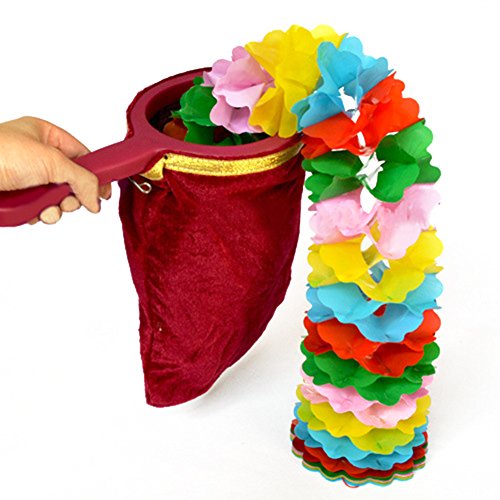 Anniston Kids Toys, Empty Magic Bag Magician Trick Game Tool Appear/Disappear Change Stage Prop Novelty & Gag Toys for Children Toddlers Boys Girls, Wine Red