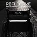 Wheelchair Bags, Wheelchair Adjustable Armrest Pouch Electric Scooter Accessories Bag Side Storage Organizer with Reflective Tape for Elderly Walker Rollator