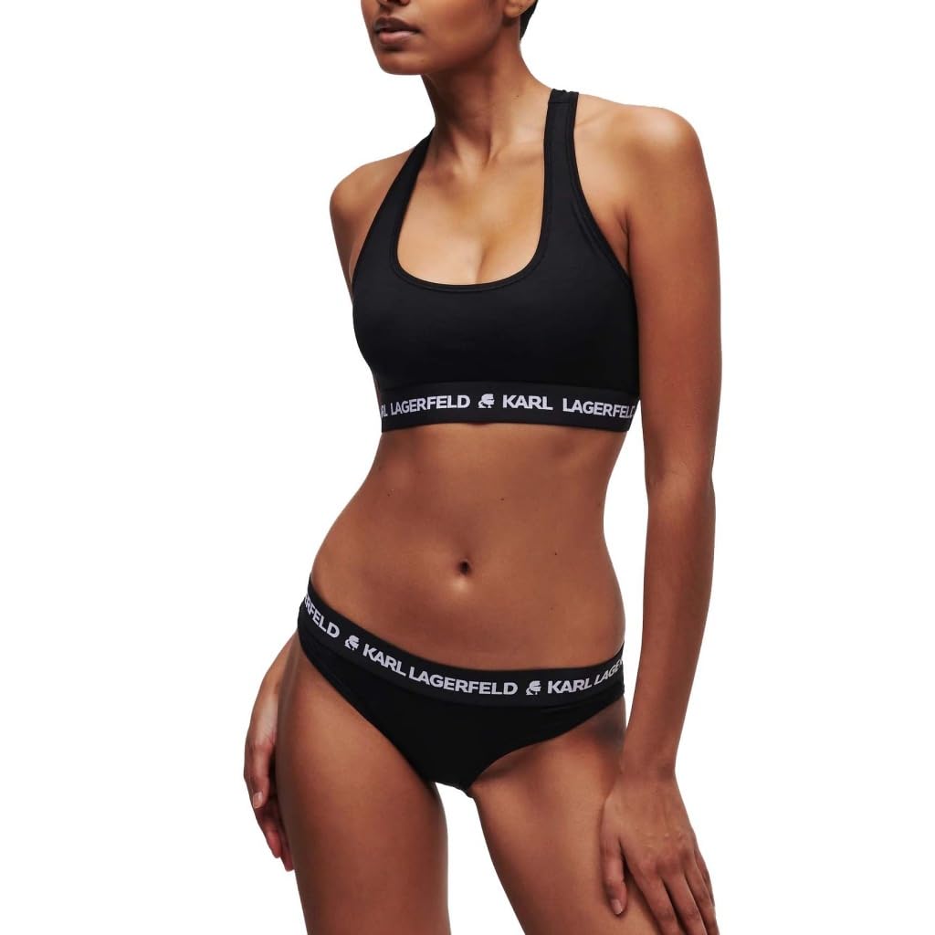 Karl Lagerfeld B.V Logo Bralette, black, M