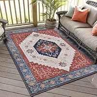 Amazon｜ペルシャ風 ラグ 赤 レッド ネイビー 青 紺 豪華